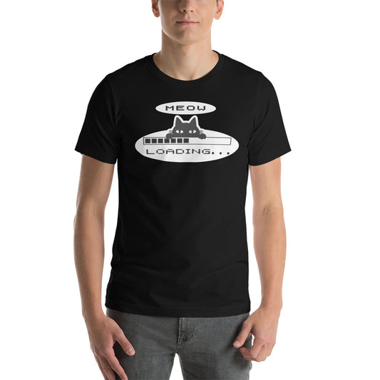 Meow Loading OutlawClient Arcade Cat T-Shirt