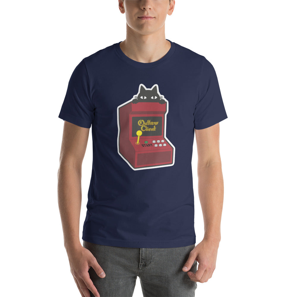 The OutlawClient Arcade Cat T-Shirt