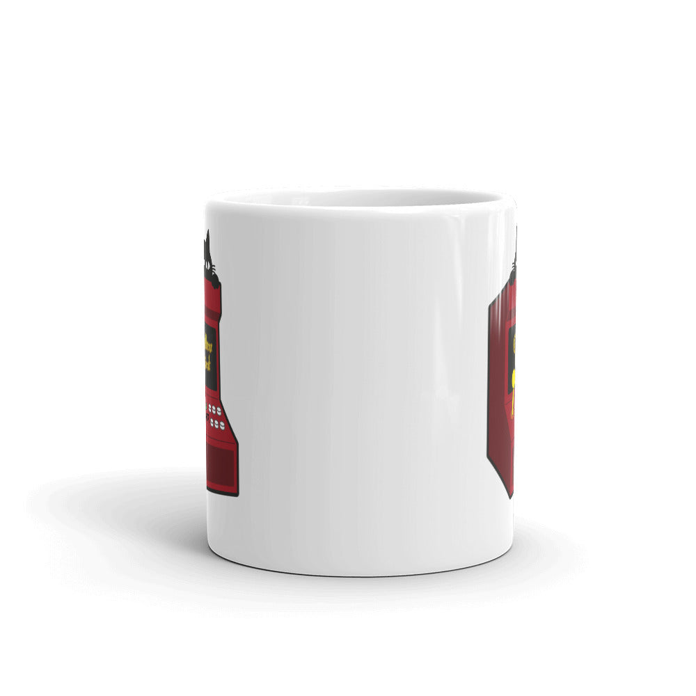 The OutlawClient Arcade Cat Mug