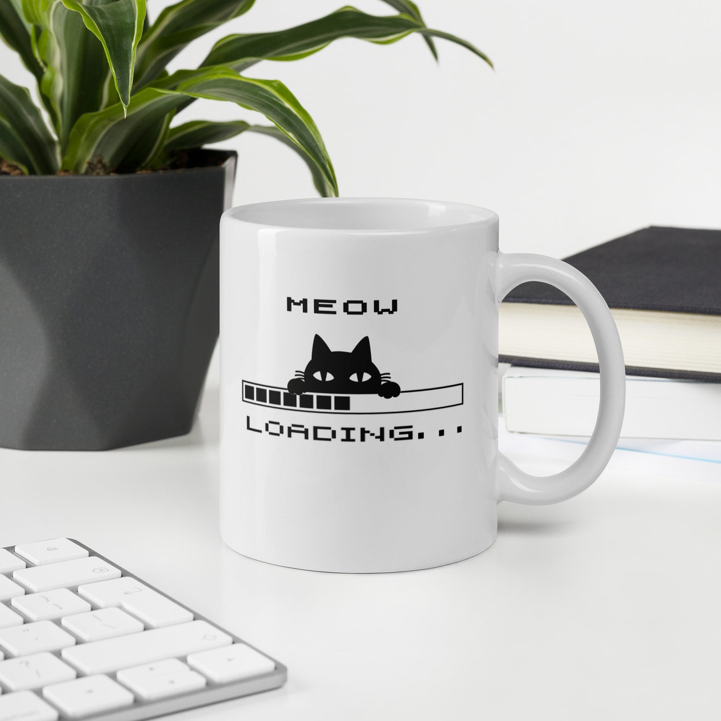 Meow Loading OutlawClient Arcade Cat Mug